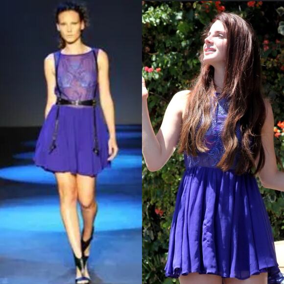 Blessed Are The Meek Revolve Ethereal Embroidered Mini Dress in Blue Size 0 XXS - Picture 12 of 12